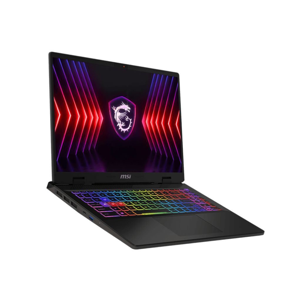 msi sword 16 hx core i7 14th gen left side view
