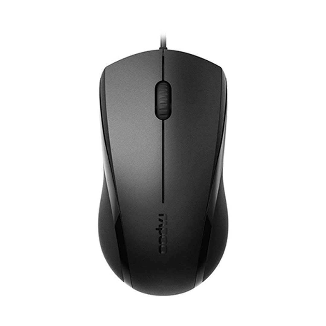 Rapoo N1200 Black SILENT – Wired Optical Mouse