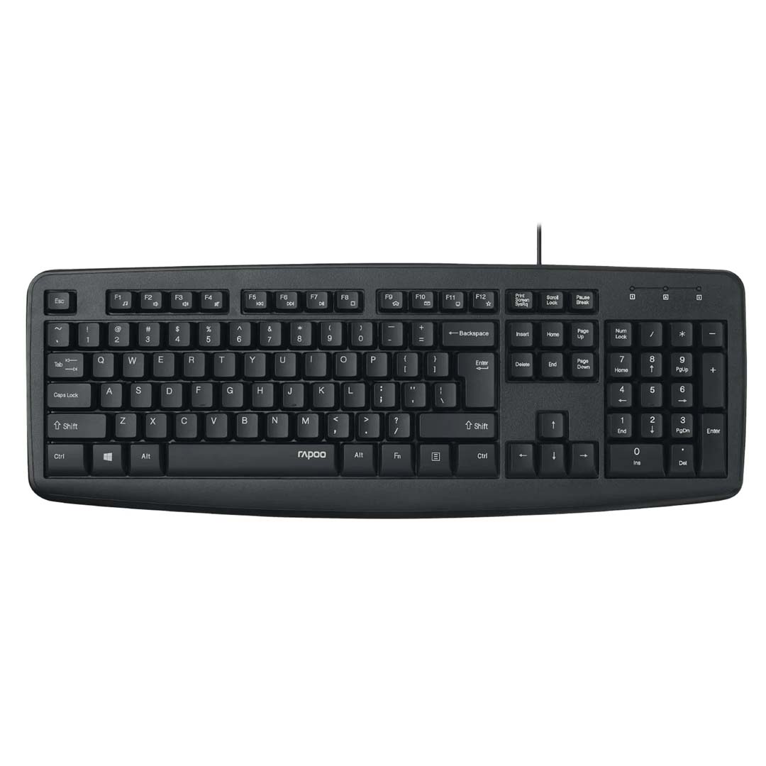 Rapoo NK2600 (Wired Keyboard | Spill-resistant | USB Connection)