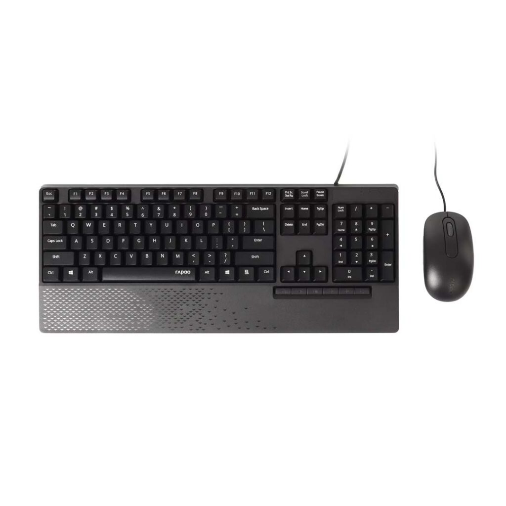 rapoo nx2000 wired mouse top view