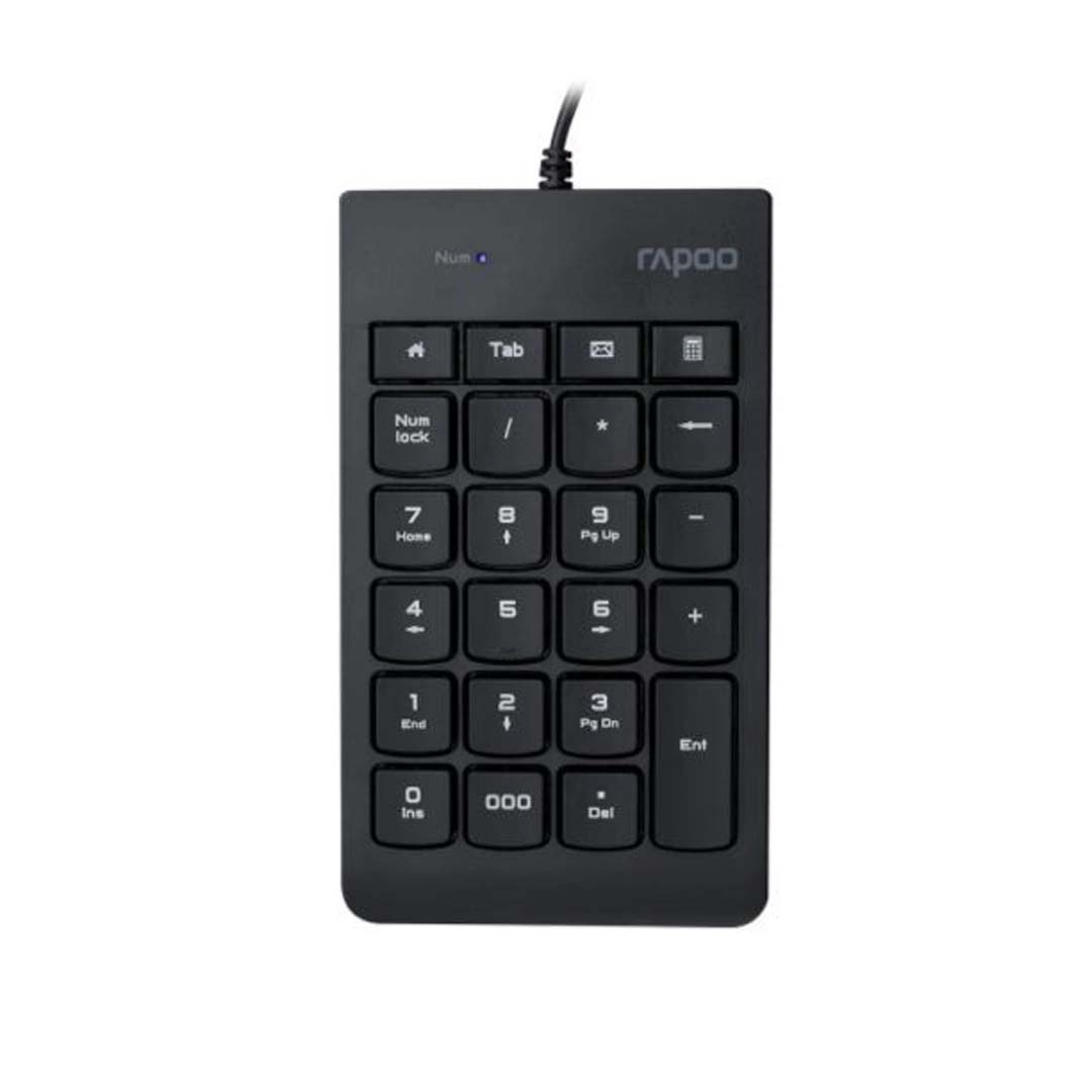Rapoo K10 Numeric Keyboard (23 Keys Compact  Wired Numeric Keypad | USB Number Pad for PC Laptop)
