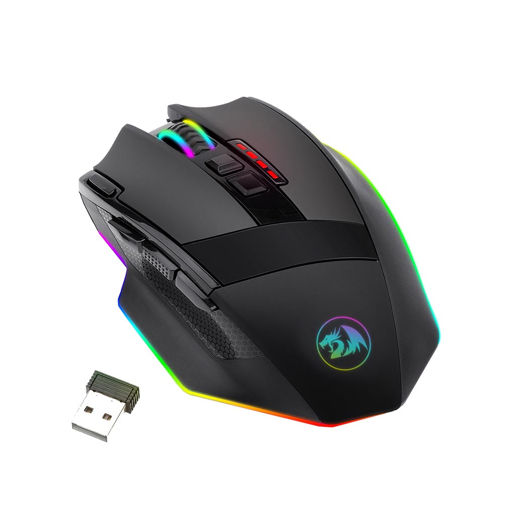 redragon sniper pro m801p 16400dpi rgb gaming mouse top view