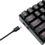 redragon deimos k599 wired mechanical keyboard port view