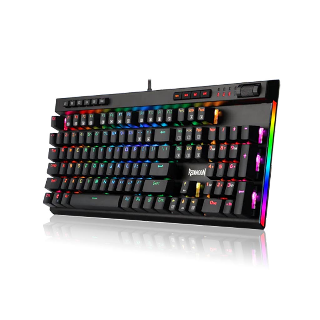redragon k580 vata rgb led backlit mechanical gaming keyboard right side view
