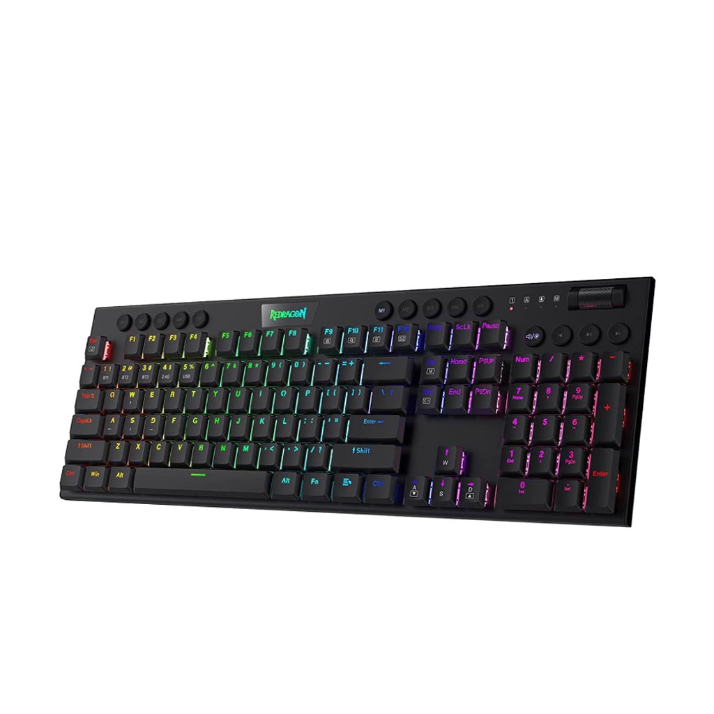redragon k618 horus wireless rgb mechanical keyboard right side view