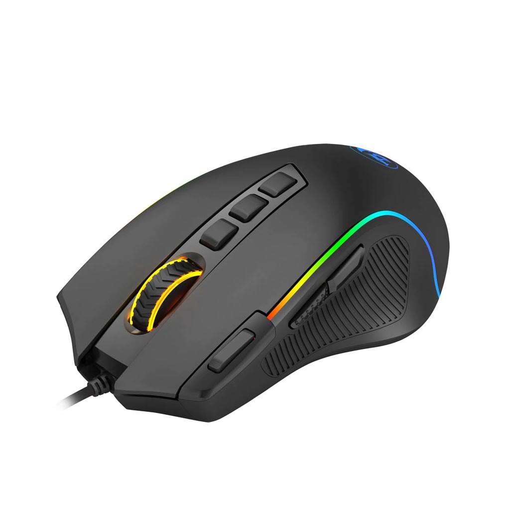 reddragon m612 predator rgb gaming mouse front side view