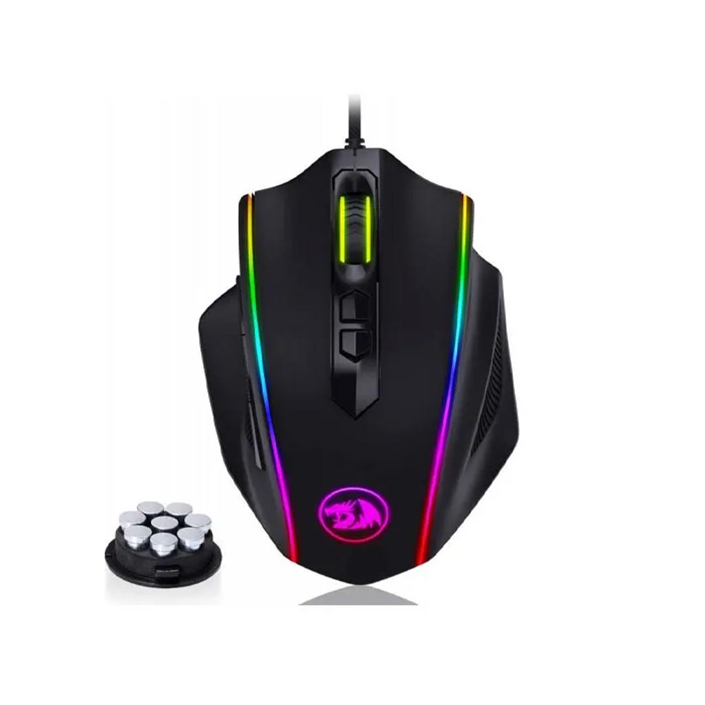 redragon m720 vampire 10000 dpi rgb gaming mouse top view