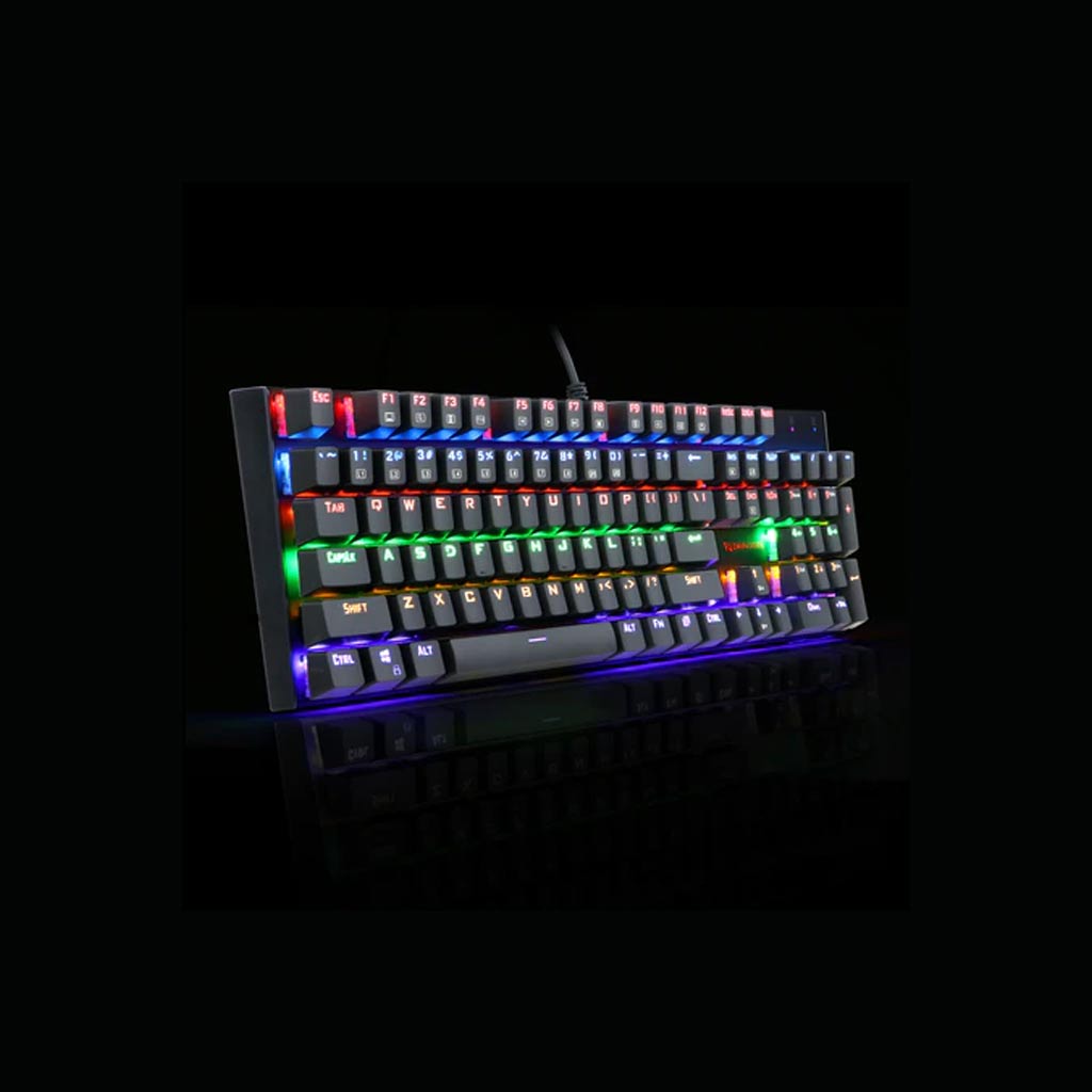 redragon rudra k565 rainbow mechanical gaming keybaord left view