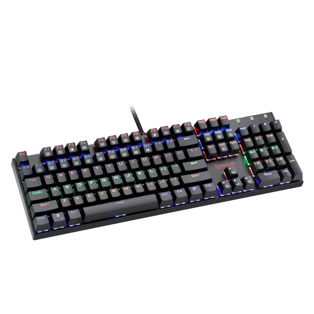 redragon rudra k565 rainbow mechanical gaming keyboard left view