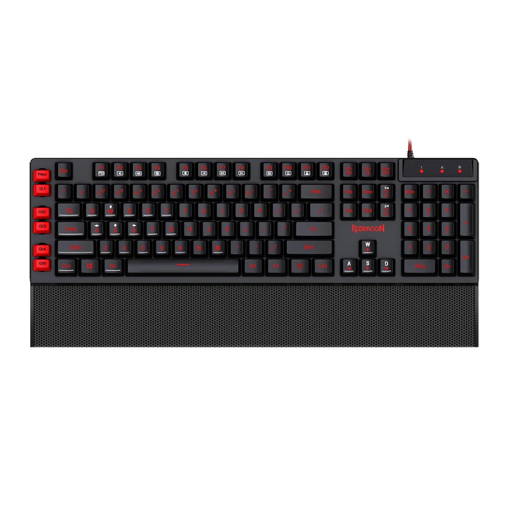 redragon yaksa k505 gaming keyboard top view