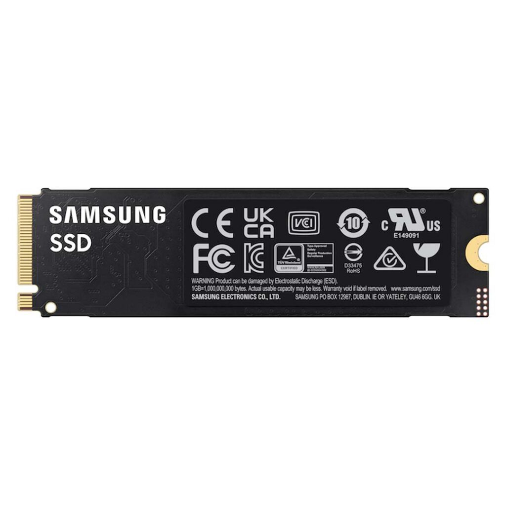 samsung 990 evo ssd 1tb side back view