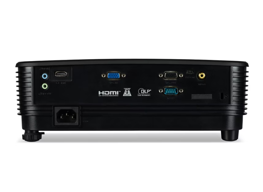 acer x1223hp projector 4000 lumens back view
