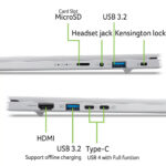 acer aspire 14 ryzen 7 in nepal front ports view
