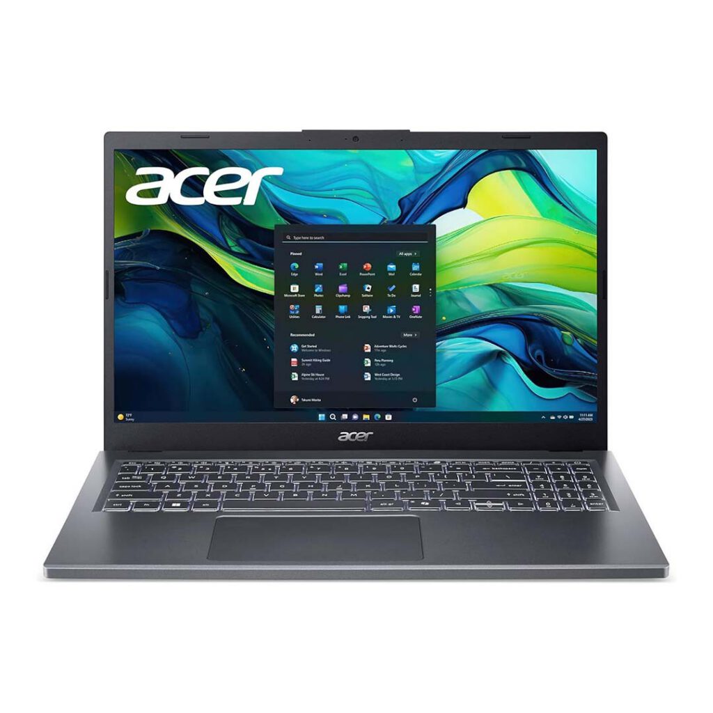 acer aspire 15 ryzen 5 front view
