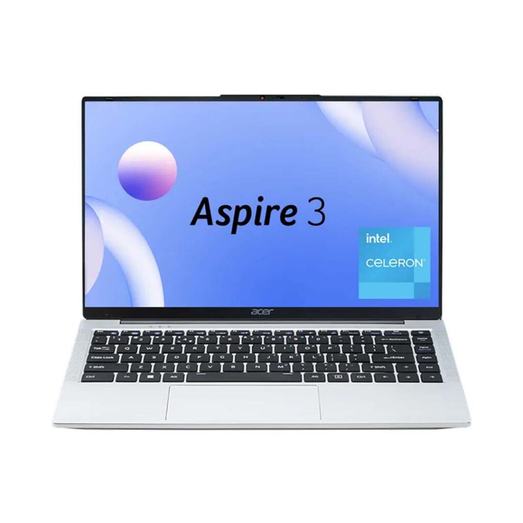 acer aspire 3 slimbook celeron front view