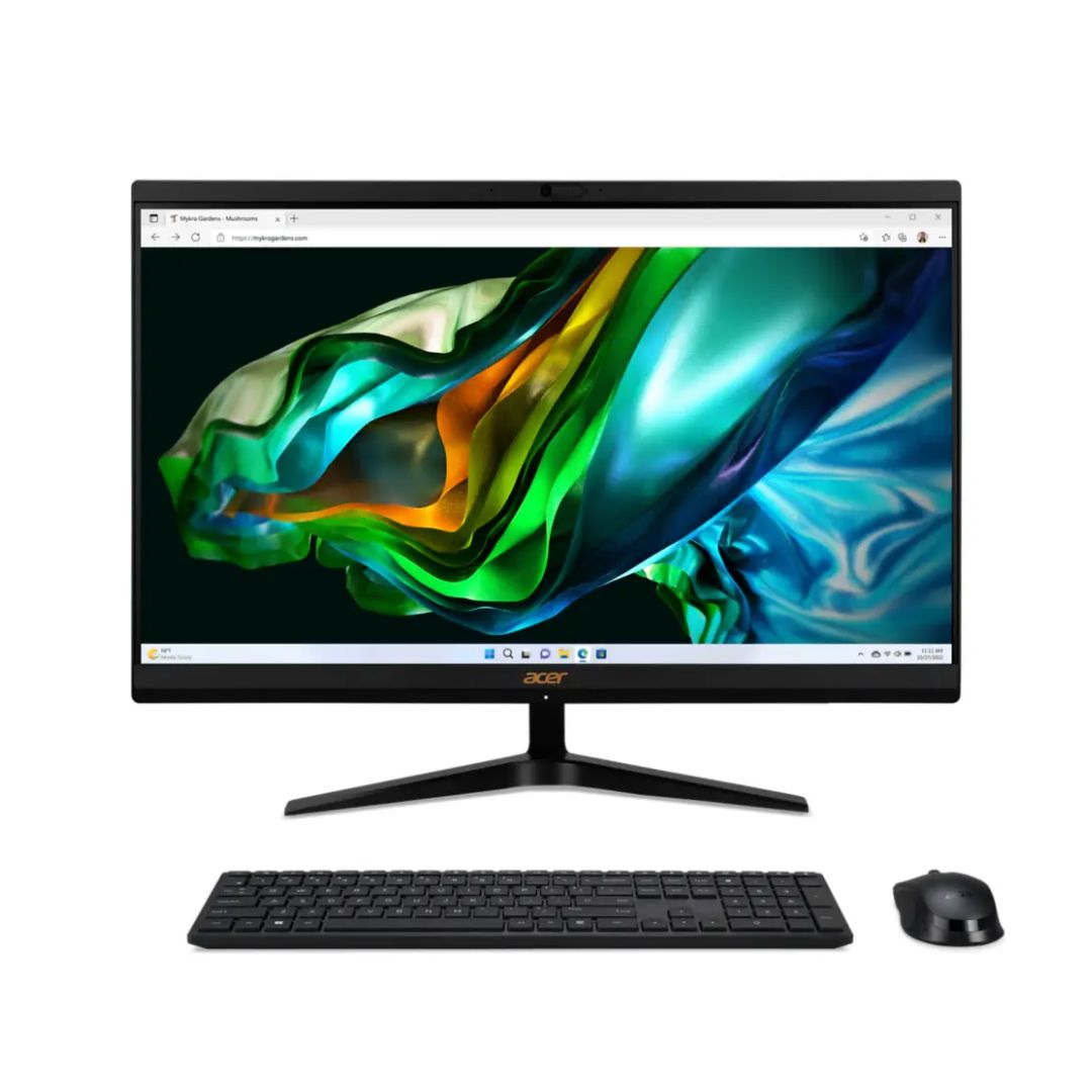 acer aspire c24 all in one 24 inch desktop front view