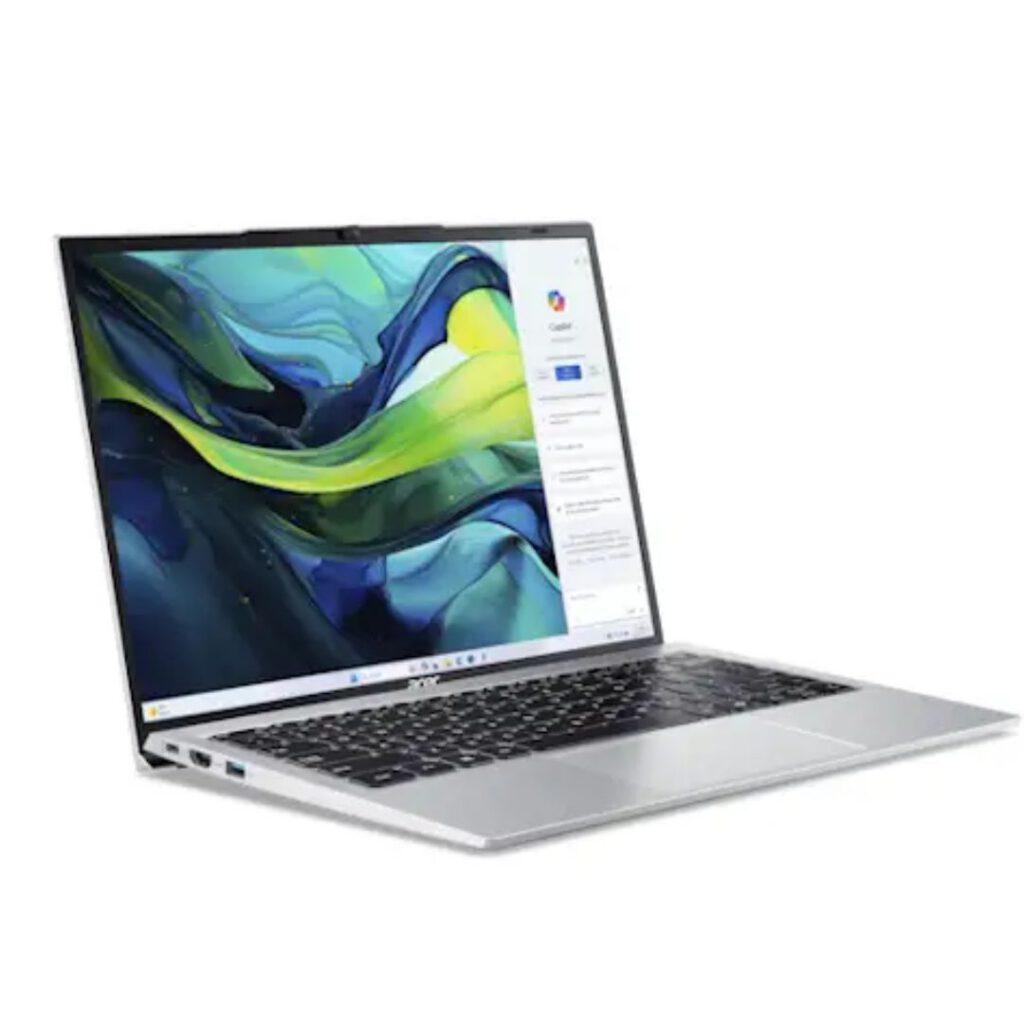 acer aspire lite 14 core i5 13th gen left view