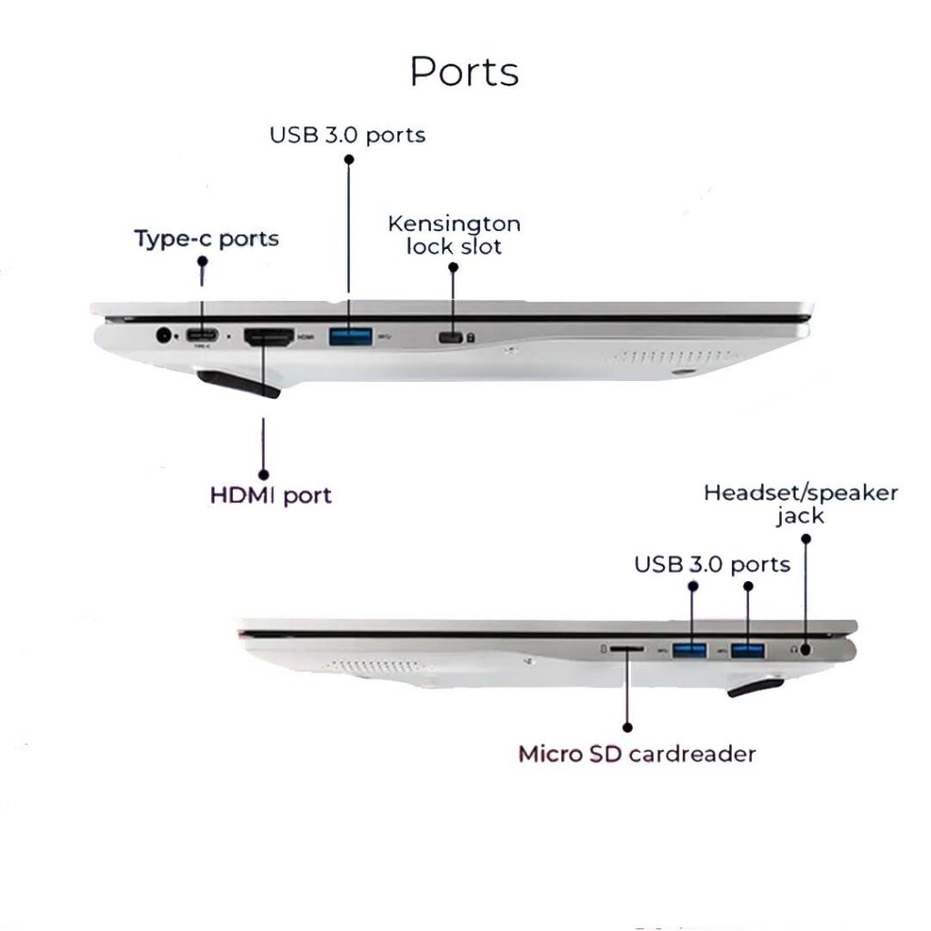 acer aspire 3 slimbook celeron processor both side ports