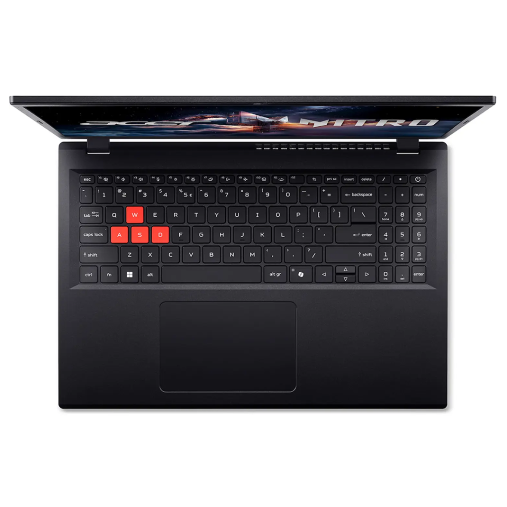 acer nitro lite 16 gaming top view