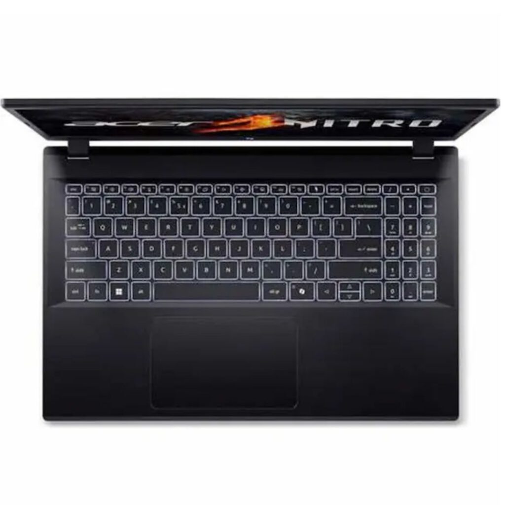 acer nitro v15 gaming ryzen 5 top view