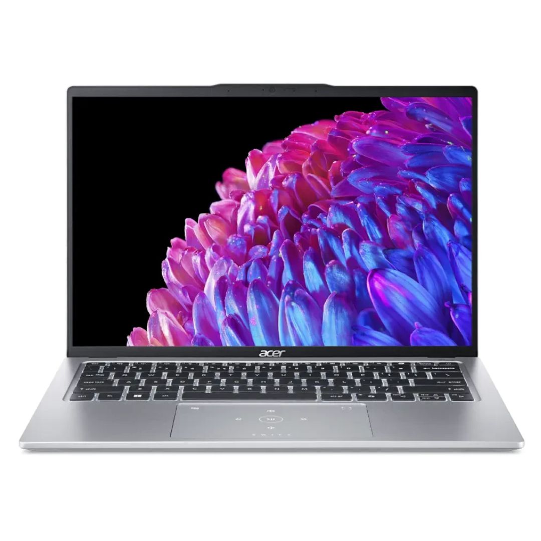 acer swift go 14 core ultra 5 front view