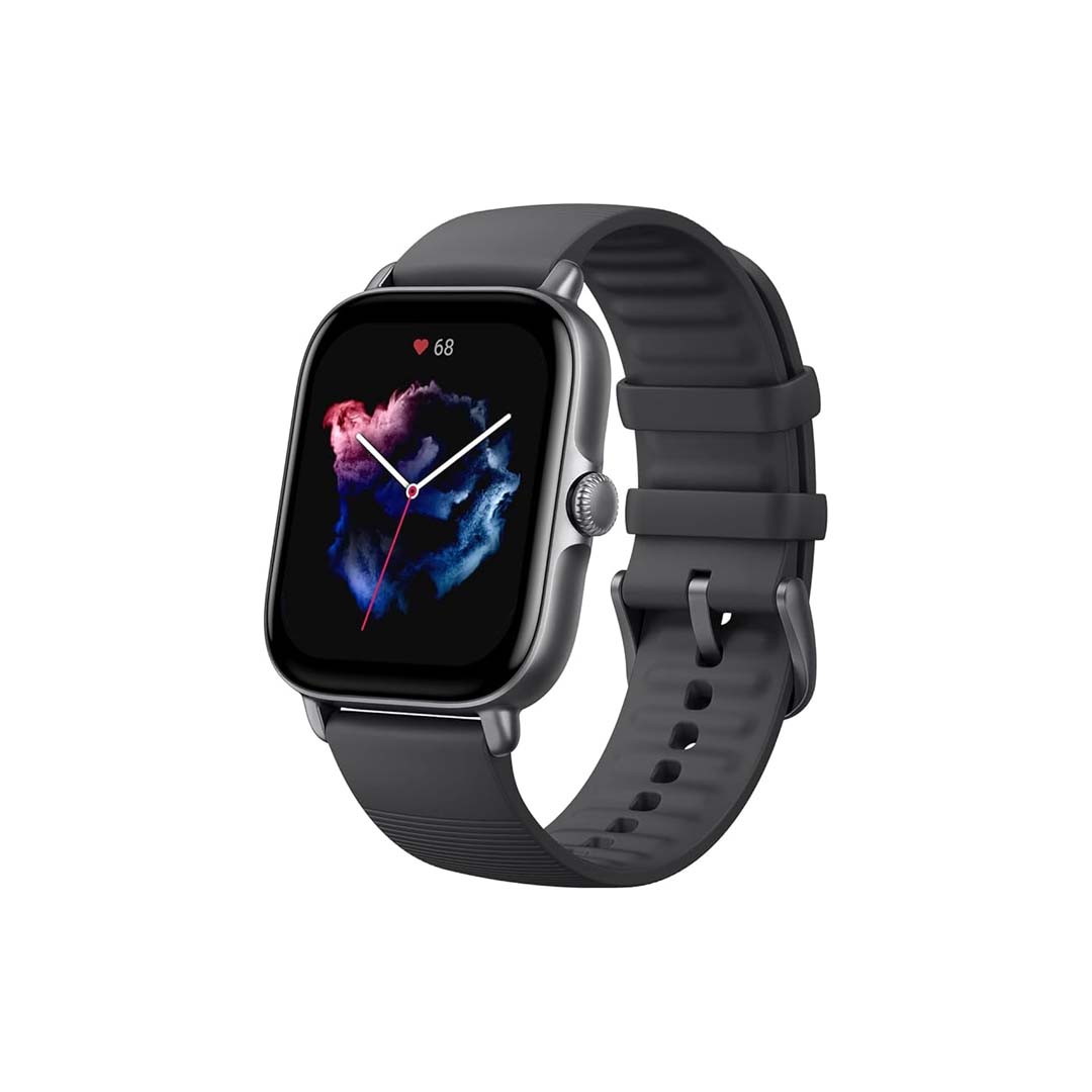 amazfit grs 3 smart watch side view