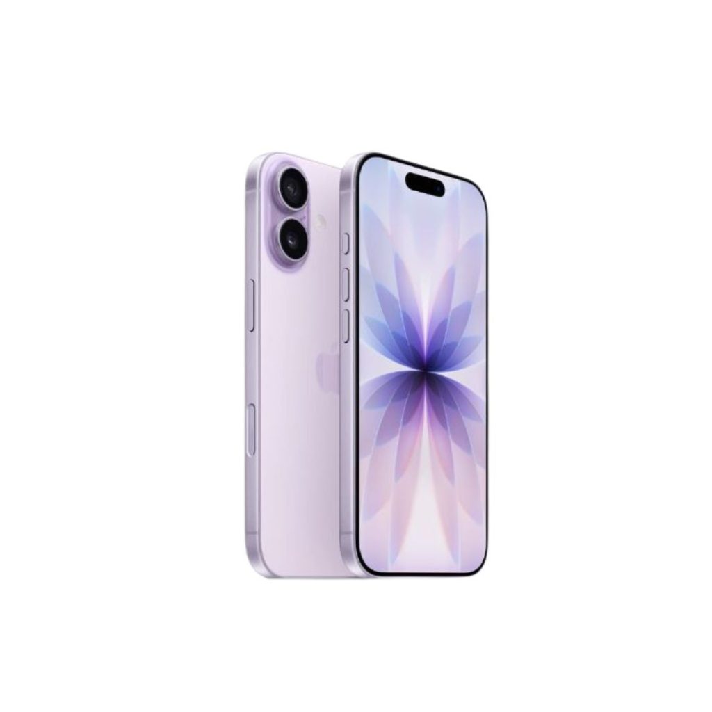 iphone 17 purple front and side back view