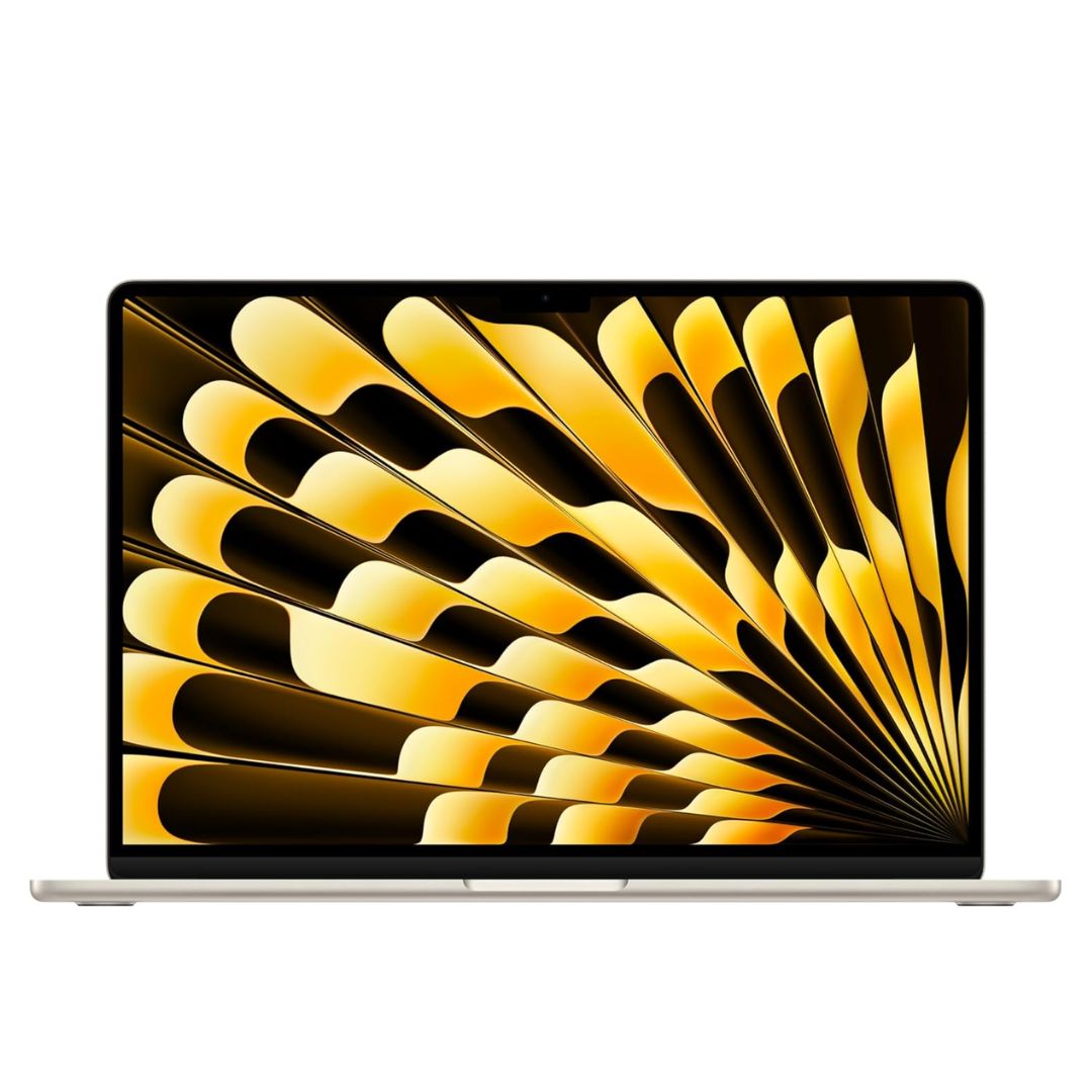 apple macbook air m3 2025 front view
