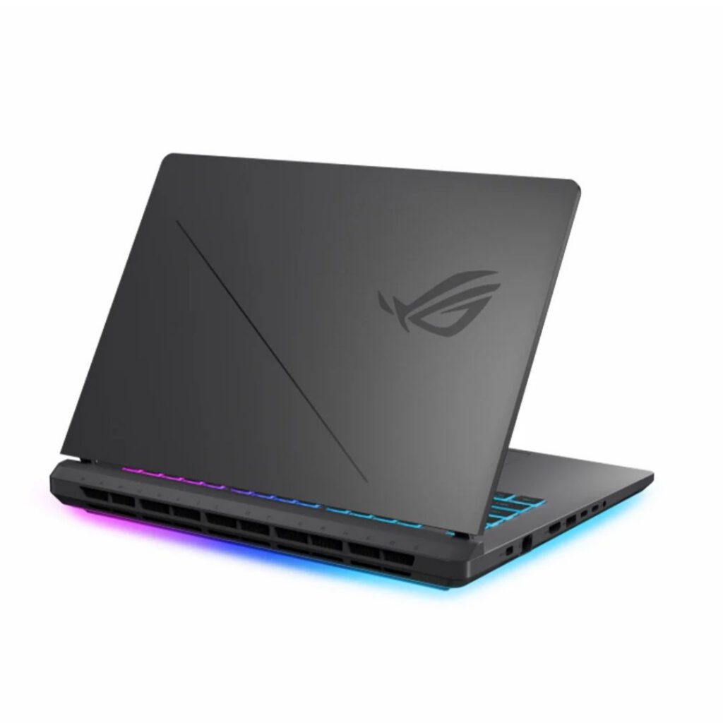 asus rog strix g16 ryzen 9 left back view