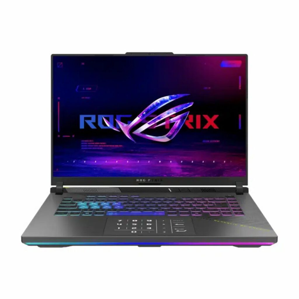 asus rog strix g16 ryzen 9 front view