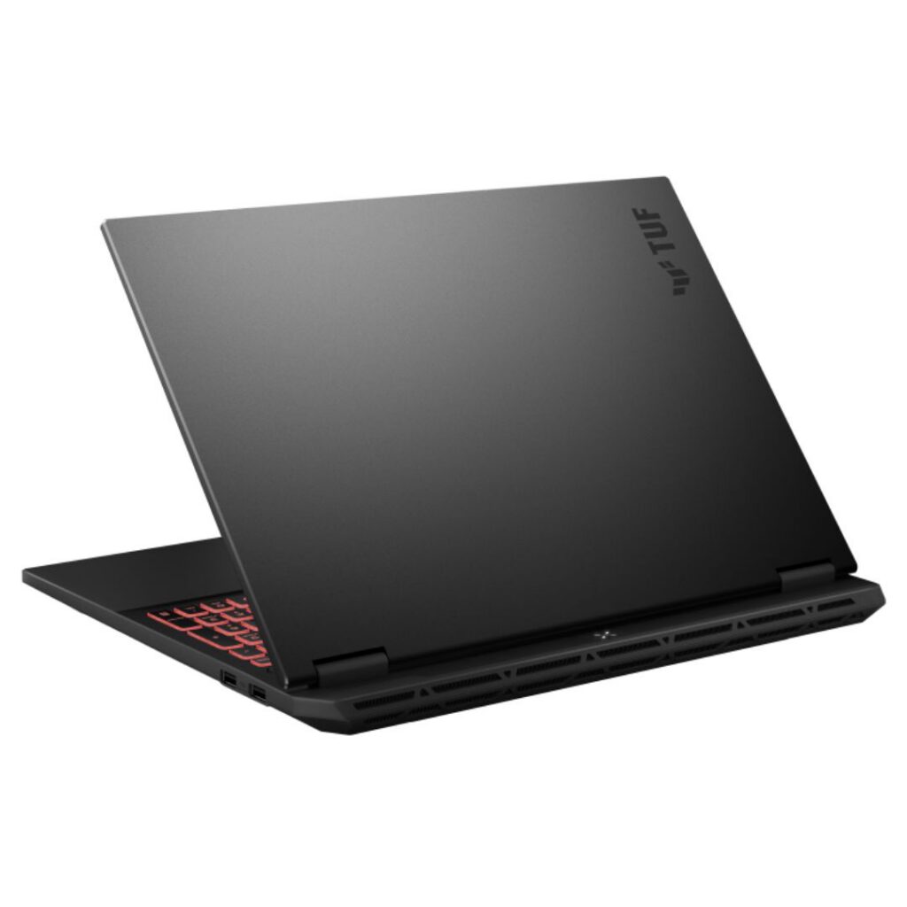 asus tuf a16 ryzen 5 right back view