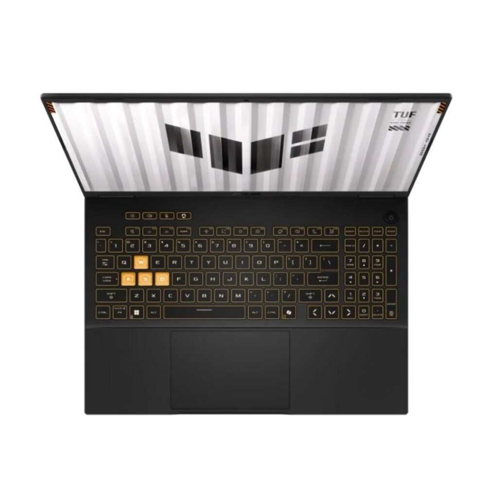 asus tuf f16 core i7 14th gen top view