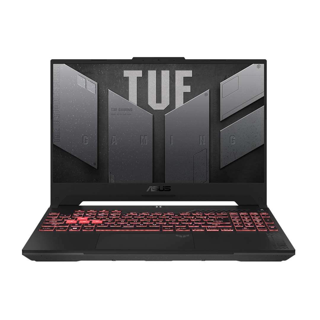 asus tuf gaming a15 ryzen 7 front view