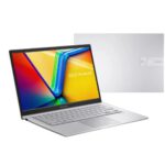 asus vivobook 14 core i5 left and back view