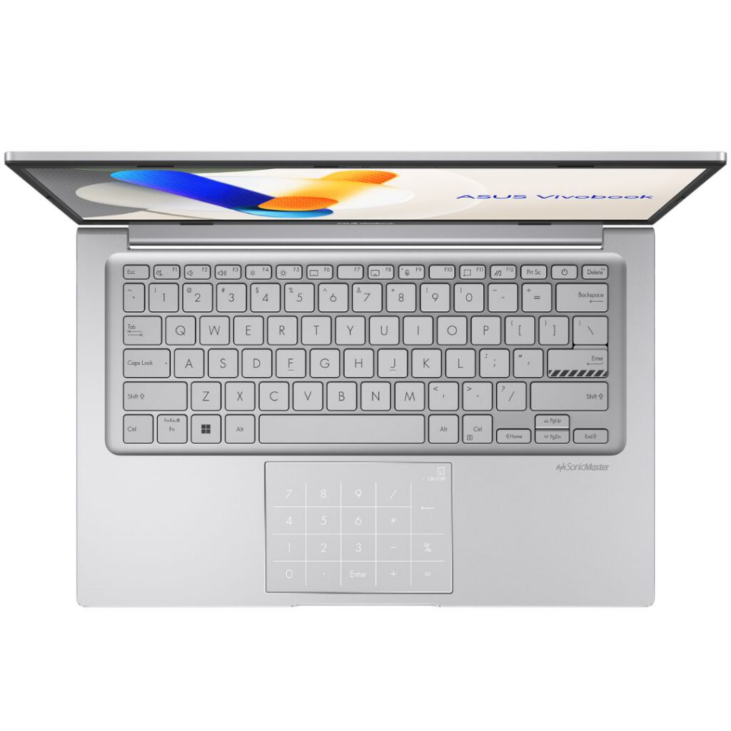 asus vivobook 14 core i7 13th gen top view