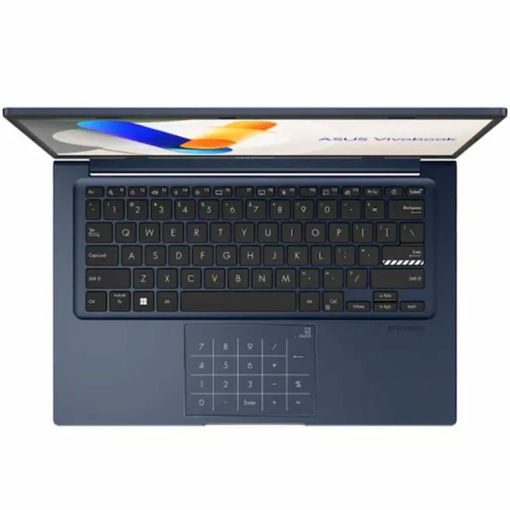 asus vivobook15 core i5 12th gen top view