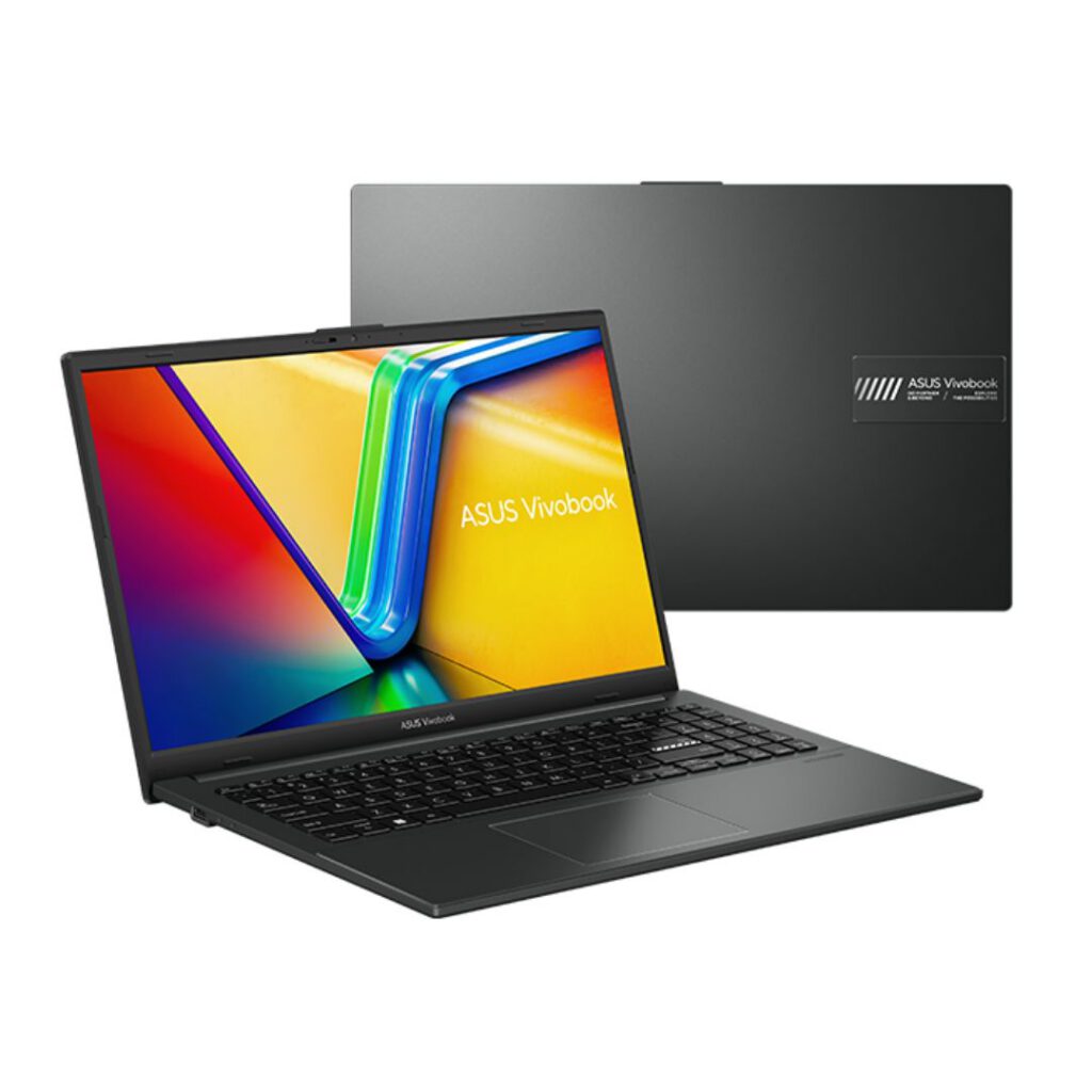 asus vivobook go 15 front and back view