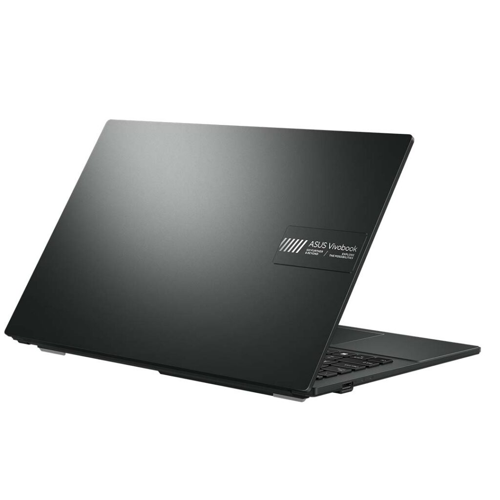 asus vivobook go 15 ryzen 3 left back view