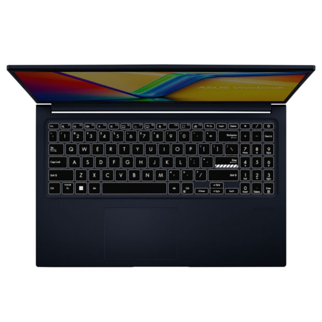 asus vivobook core i7 13th gen top view