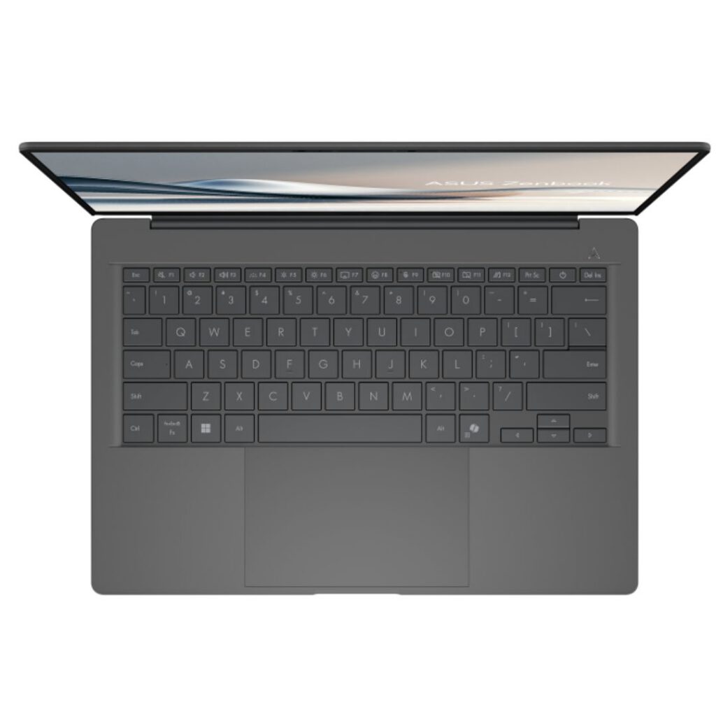 asus zenbook core ultra 7 15th gen top view