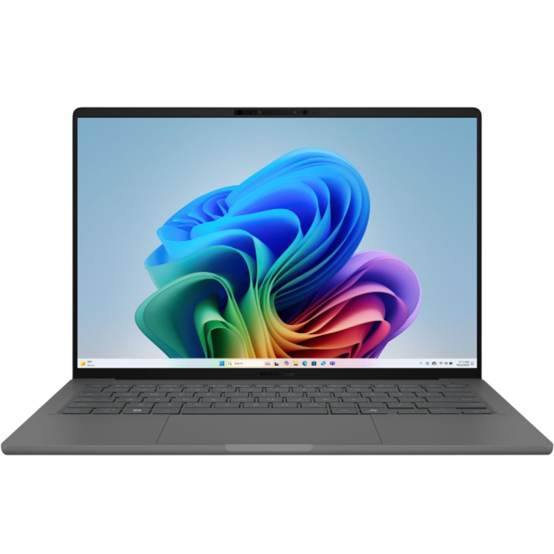 asus zenbook snapdragon x plus mobile processor front view