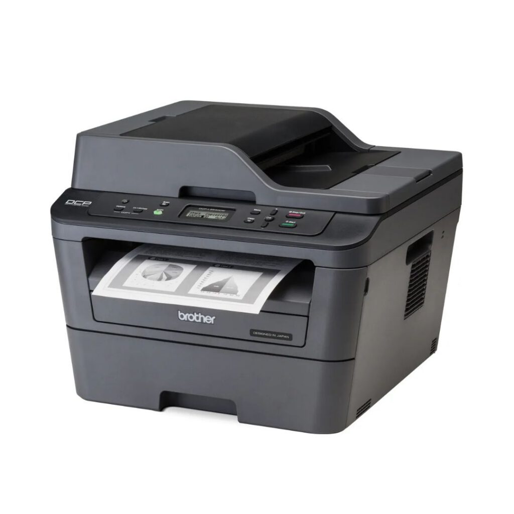 brother dcp l2540dw 3 in 1 mono laser printer right side view