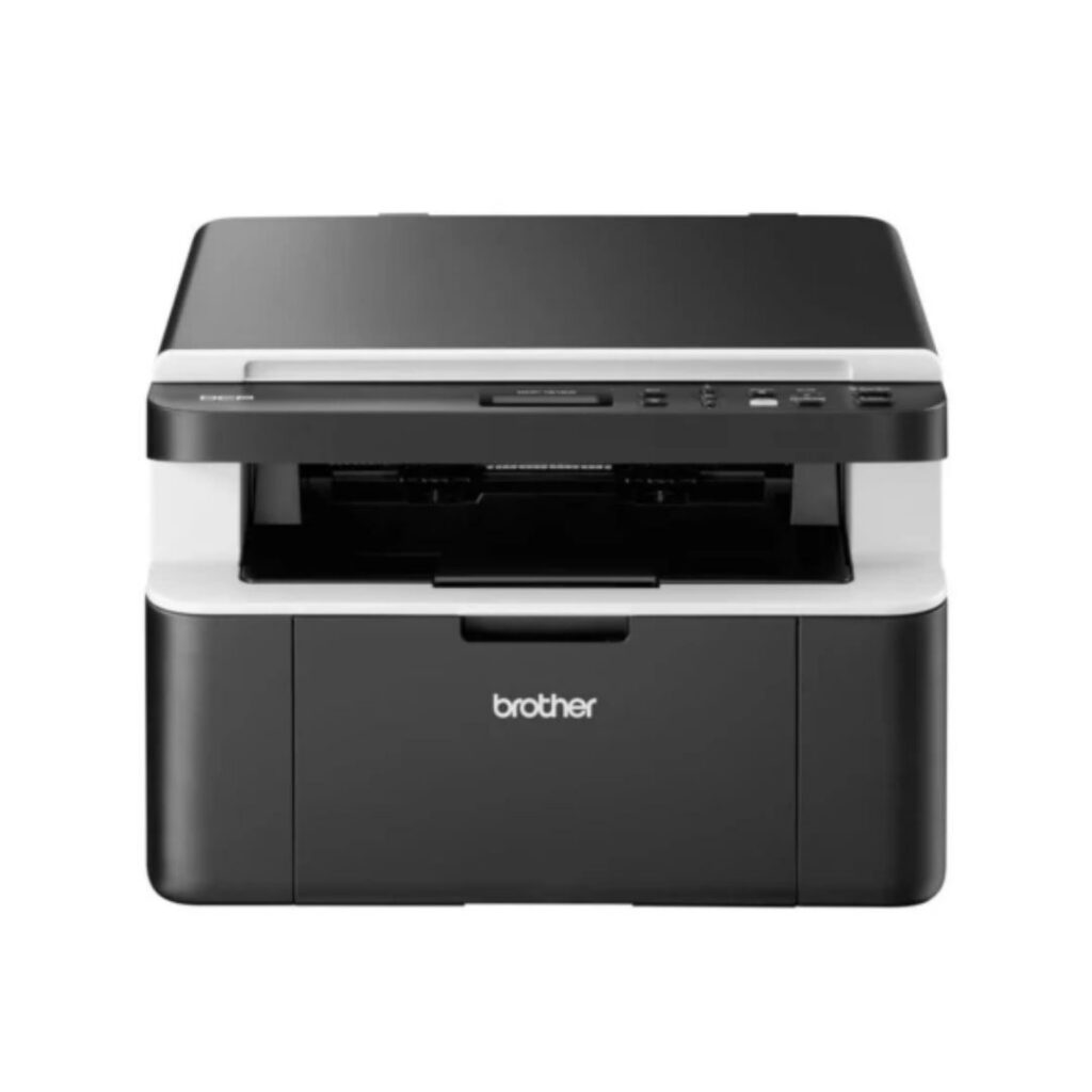 brother dcp 1612w wireless compact mono laser 3 in1 printer front view