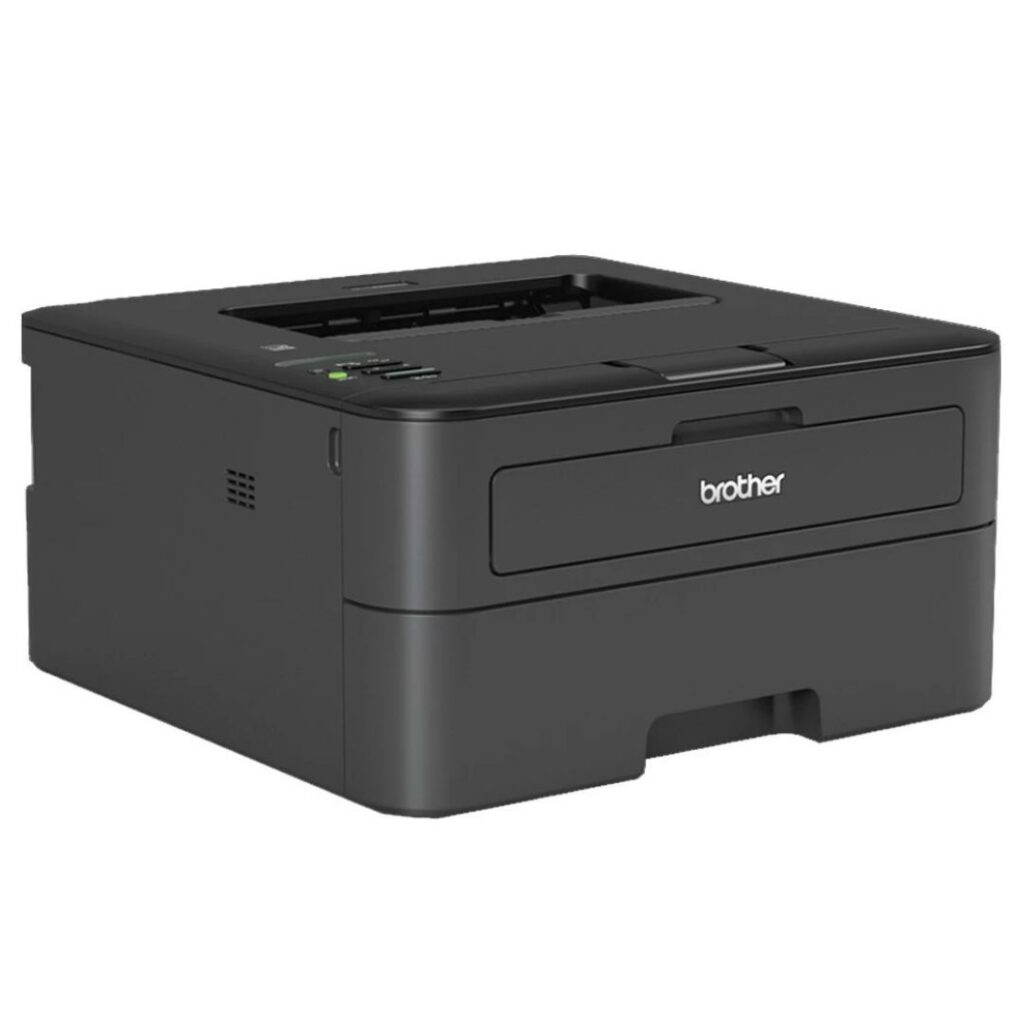 brother hl l236dw monochrome wireless laser printer side view