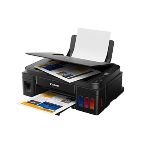 canon pixma g2010 all in one refillable color printer side view