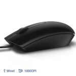 dell ms116 mouse right side view