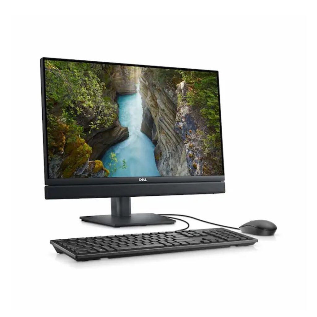 dell optilex all in one pc left side view