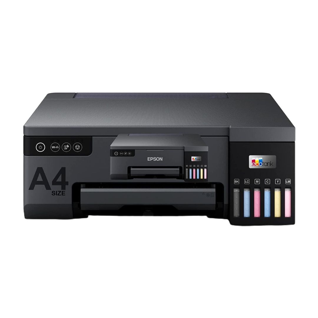 epson ecotank l8050 photo printer front view