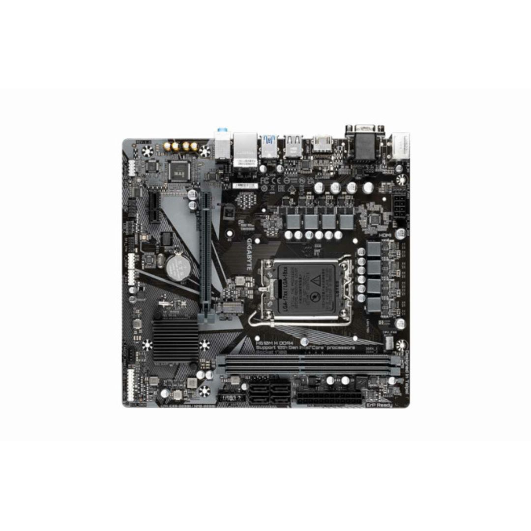Gigabyte h610m gaming motherboard view