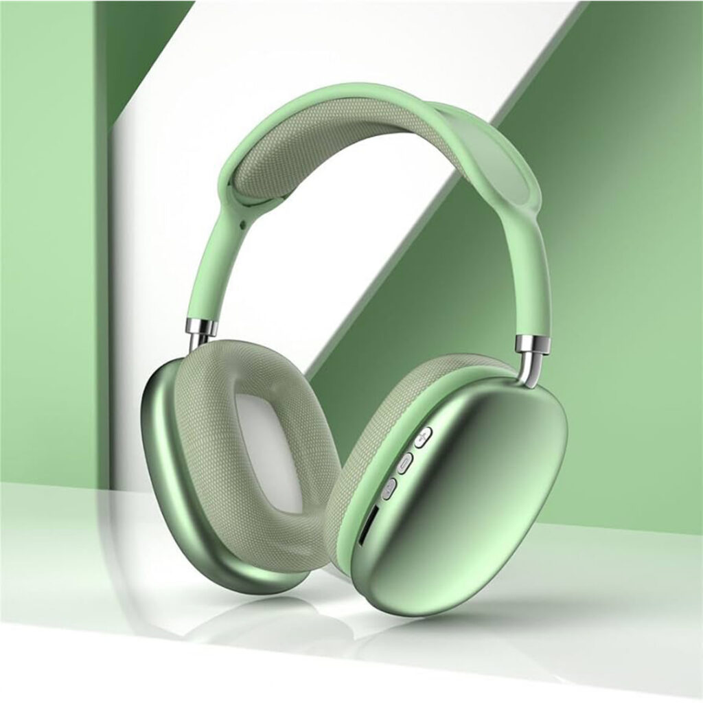 p9 bluetooth green headphone